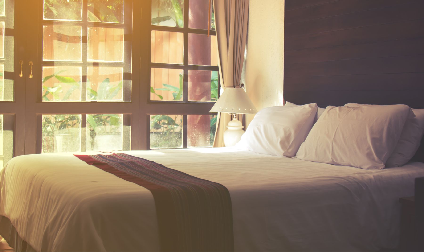Bedroom in morning light